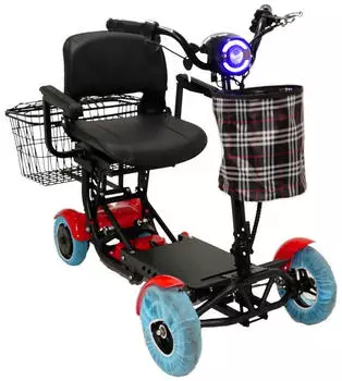 Urban Hopper Best Ager Fold 4-wheel red