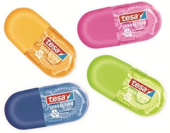 tesa Korrekturroller ecoLogo Mini Blau, Pink, Gr&uuml;n, Orange 5mm x 6m (59816-00000-00)