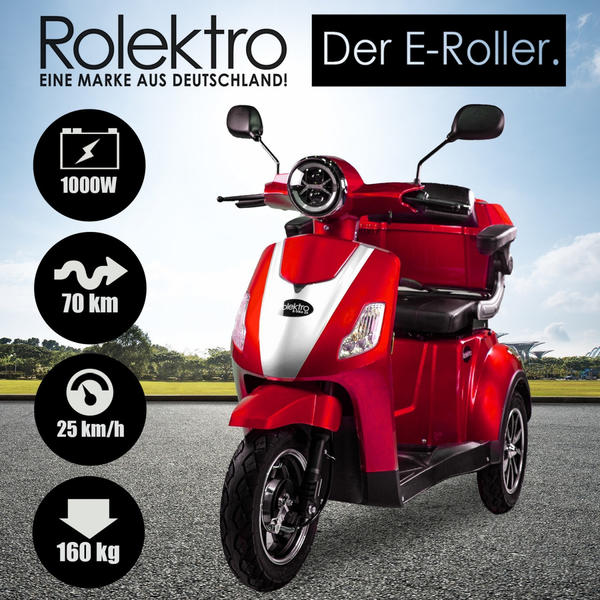 Rolektro E-Trike 25 V.3 rot Erfahrungen 4.4/5 Sternen