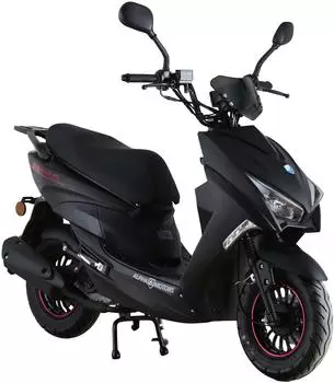 Alpha Motors Motorroller Speedstar 50 ccm, mattschwarz