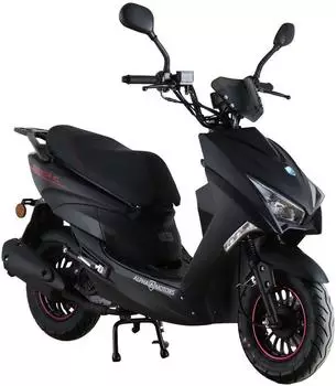 Alpha Motors Mofaroller Speedstar 50 ccm, mattschwarz