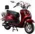 Alpha Motors Motorroller Retro Firenze, 50 ccm, 45 km/h, Euro 5, mattschwarz rot