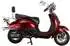 Alpha Motors Motorroller Retro Firenze, 50 ccm, 45 km/h, Euro 5, mattschwarz rot