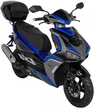GT Union Striker 50 blau-schwarz + Topcase