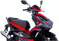 Motorroller Striker 50 ccm 45km/h, Euro 5, rot GT Union - Rot