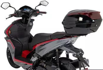 GT Union Striker 50 rot-schwarz + Topcase