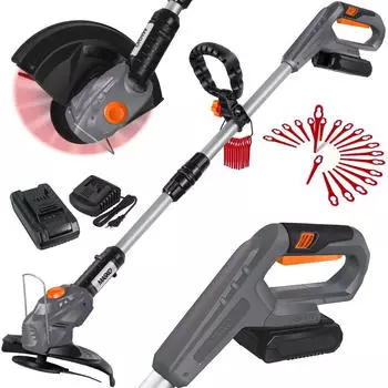 Masko Akku-Rasentrimmer mit 20 V Li-Akku 2,0 Ah Akku und Ladeger&auml;t