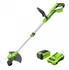 2 Ah, mit 1 Akku, mit Ladegerät: Greenworks G40LT33