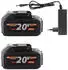 PROCRAFT ATA-40/2 Akku-Freischneider 40 V (2 x 20 V) 220 mm Brushless + 2 x Akku 4,0 Ah + Ladegerät