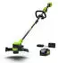 Greenworks 24 V Akku-Rasentrimmer 33 cm inkl. Fadenspule & 20 Kunststoffklingen + 4,0 Ah Akku & Ladegerät