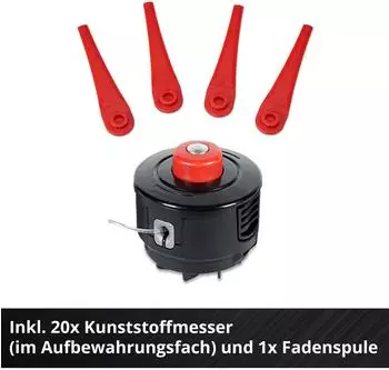 Einhell Power X-Change 18V Akku-Rasentrimmer GE-CT 18/25-1 – Flexible Schneidkopf-Einstellung für verschiedene Arbeitssituationen