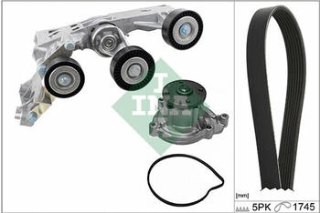 Ina Wasserpumpe + Keilrippenriemensatz f&uuml;r MERCEDES-BENZ 529 0148 30