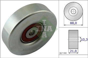 Ina Umlenk-/Führungsrolle Ø88mm 88mm für LEXUS TOYOTA DAIHATSU 532 0618 10