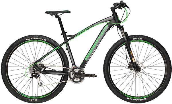 Adriatica 29 Zoll Herren Mountainbike 24 Gang Adriatica Wing RS, Farbe:schwarz-grün, Rahmengröße:42cm