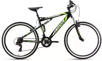 KS Cycling Fully Scrawler 26" Schwarz-Grün