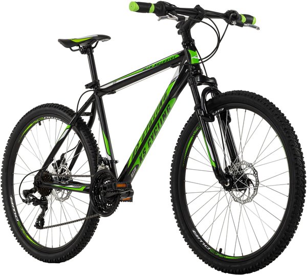  KS-CYCLING KS Cycling Mountainbike Hardtail 26 Zoll Sharp schwarz-grün RH 51 cm