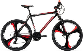 KS-CYCLING KS Cycling Mountainbike Hardtail 26 Sharp schwarz-rot RH 51 cm
