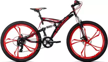 KS Cycling Fully Topspin 26" schwarz-rot