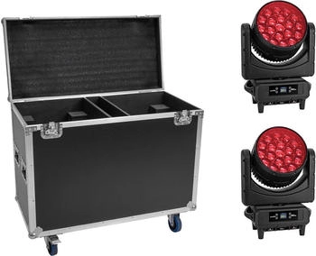 Eurolite Set 2x LED IP TMH-H760 + Case mit Rollen (20001018)