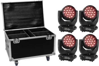 Eurolite Set 4x LED TMH-X4 + Case mit Rollen (20001015)