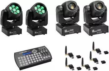 Eurolite Set 2x LED TMH-W63 + 2x LED TMH-S30 + USB QuickDMX + Easy Show (20000867)