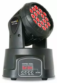 BeamZ MHL108MK4 Mini Moving Head Wash 18x 3W RGB LEDs (MHL108MK4)