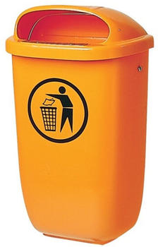 Sulo Abfallbehälter Wandmontage 50L orange
