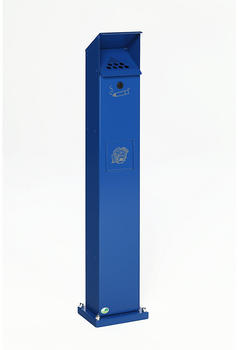 VAR Kombi-Standascher 5 l, BxHxT 180x1150x150mm Stahlblech enzianblau