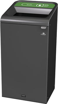 Rubbermaid Wertstoffsammler Configure 125l Edelstahl/grün (2154778)
