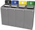 Rubbermaid Wertstoffsammler Configure 125l Edelstahl/grün (2154778)