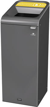 Rubbermaid Wertstoffsammler Configure 87l Edelstahl/gelb (2154771)