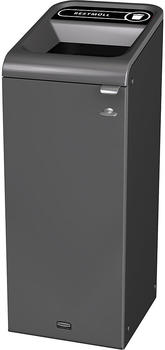 Rubbermaid Wertstoffsammler Configure 87l Edelstahl/schwarz (2154774)