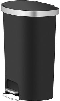 Eko Treteimer Hana, halbrund 55l, BxHxT 365x670x480mm schwarz (8713631198474)