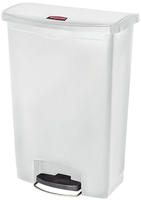 Rubbermaid Step-On-Tretabfallbeh&auml;lter - 90 L wei&szlig;.