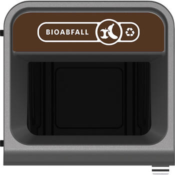 Rubbermaid Wertstoffsammler Configure 125l Edelstahl/braun (2154780)