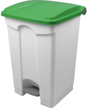 Helit Tret-Abfallbehälter „the step“, 45 Liter, grün