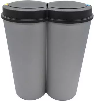 Spetebo 3.03 Abfalleimer 2x25l Duo Bin grau (2731)