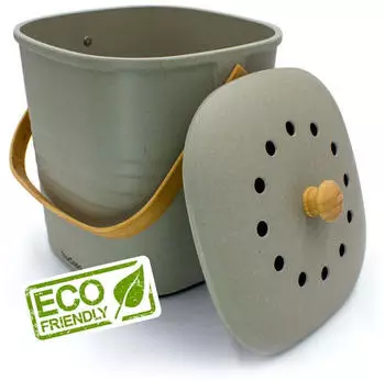 YourCasa Komposteimer 4l grau