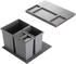 Hailo Abfallsammler Allegro 345 2x8+1x18l dunkelgrau