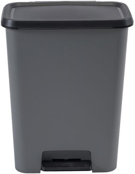 Curver Compatta Duo Papierkorb 23l+23l grau/schwarz (CRV249813)