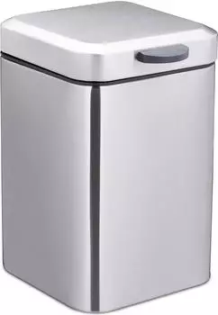 Relaxdays Kosmetikeimer 3l silber