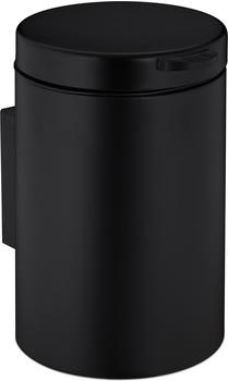 Relaxdays Kosmetikeimer Wandmontage 5l schwarz