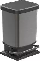 Rotho ABFALLEIMER Graphit, Schwarz 26.6x45.7x29.3 cm
