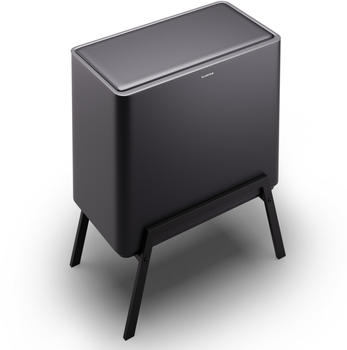 Klarstein Yuma M&uuml;lleimer 40 L inkl. Komposteimer schwarz