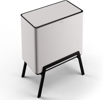 Klarstein Yuma Mülleimer 40 L inkl. Komposteimer weiß