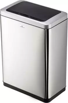 DURABLE Mülleimer 342423, No Touch, Sensor, silber Edelstahl, 2 x 20l