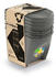 Prosperplast Mülleimer Sortibox, stone grey Kunststoff, 3x 25l