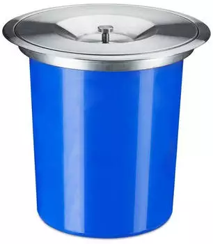Relaxdays Einbaum&uuml;lleimer 10035443, f&uuml;r Arbeitsplatte, Edelstahl, 5l
