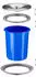 Relaxdays Einbaumülleimer 10035443, für Arbeitsplatte, Edelstahl, 5l