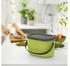 Rotho Mülleimer Albula 1054605070, Lime, Türabfalleimer Kunststoff, 3,2l